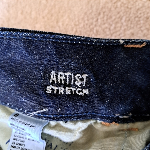 American Eagle Outfitters Jeans Women's 8 Blue Denim Artist Stretch Flare - Picture 7 of 15